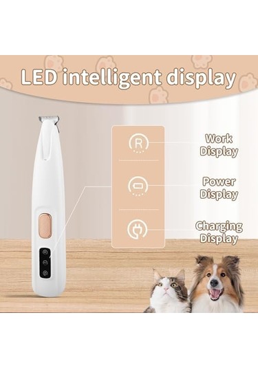 2024'ün En Yeni Evcil Hayvan Microprecision Tıraş Makinesi, Saffory Köpek Tıraş Makinesi, Led Işıklı Şarj Edilebilir Evcil Hayvan Tıraş Makinesi, Düşük N