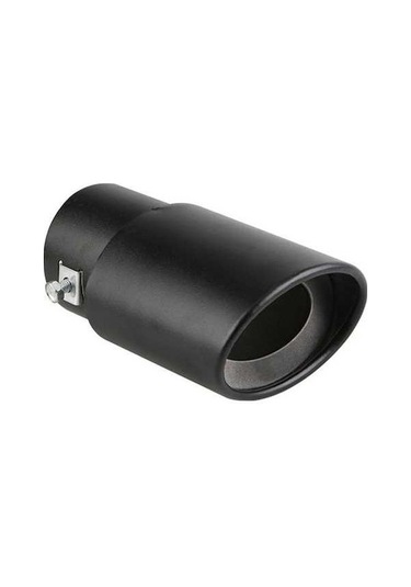 Besthome1 63mm Mat Siyah Paslanmaz Çelik Egzoz Uç Borusu - 3.8-5.3cm Montaj Uyumlu