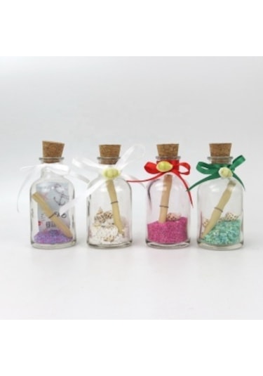 100 Adet Mantar Tıpalı Cam Şişe 25 Cc