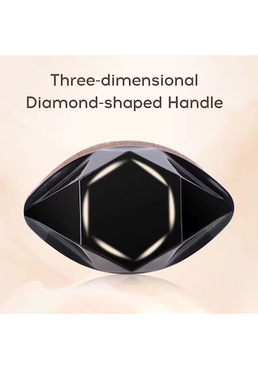 Yifomall Yumuşak Kıllı Elmas Şekilli Fondöten Fırçası - Hızlı Makyaj İçin Kapaklı