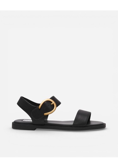 Steve Madden Resorts Black Leat Kadın Siyah Sandalet Resorts