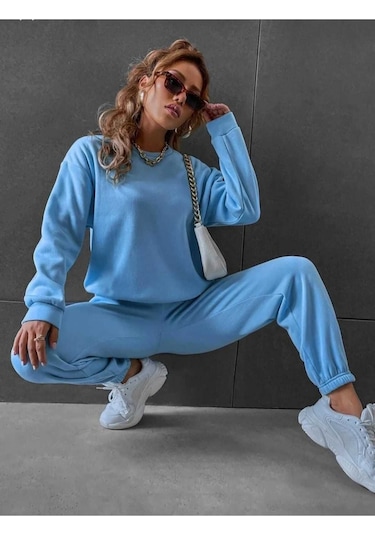 Kozia Outdoors Alt Üst Takımı Jugger Sweatshirt Bebe Mavi