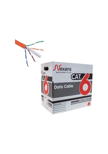 Nexans Cat6 305M 23Awg Utp %100 Bakır Lszh Halogen Free Kablo