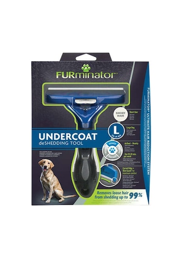 Furminator Short Hair Kısa Tüylü Köpek Tarağı L Boy