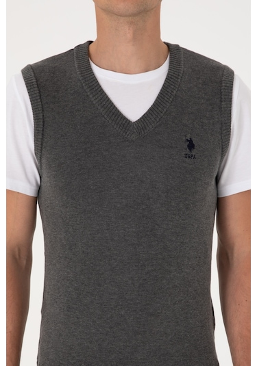 U.s. Polo Assn. Erkek Antrasit Melanj Süveter 50316843-vr081 Antrasıt Melanj