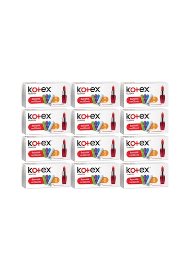 Kotex Tampon Mini 192 Li Set 12pk 16