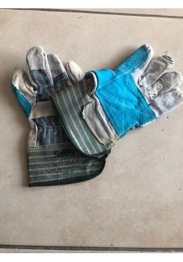 Max Safaty 4142 Gri Yeşil Takviyeli Eldiven No: 10 Bir 1 Çift !!