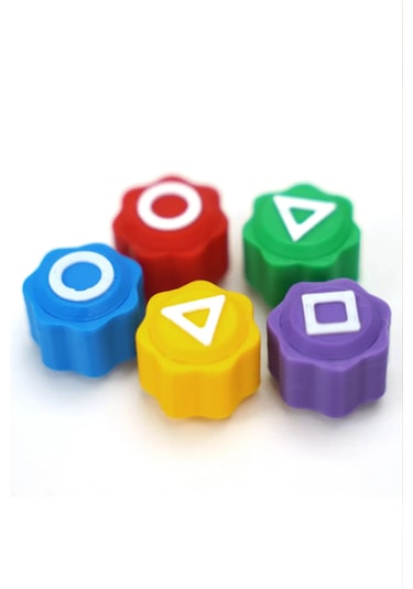 Squid Game Tabut Kutulu Squid Game Oyun 5 Taş Seti Renkli Taş