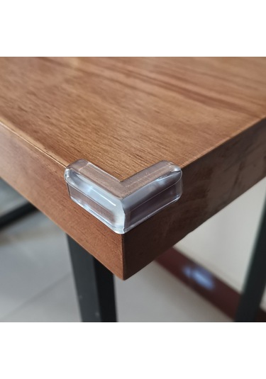 Moveevo Çocuklar İçin Şeffaf Masa Köşesi Koruyucu 4 Adet - Pvc Çarpma Engelleyici Sticker Şeffaf