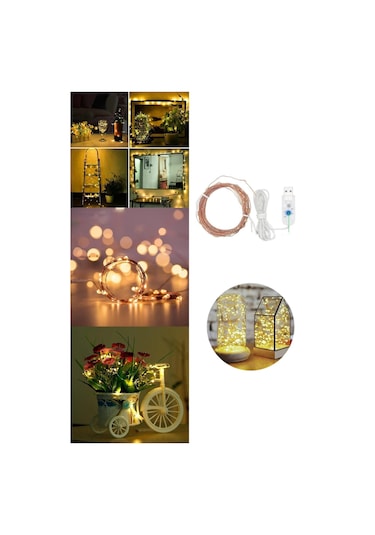 Yılbaşı Ve Özel Konsept Dekorasyon 5 Mt Usb Bağlantılı Led Işık
