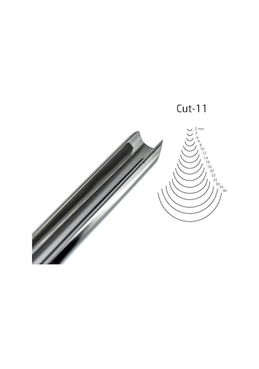Kırschen Two Cherries Düz Tip Geniş Oluklu Iskarpela 10 Mm Cut11 3111010