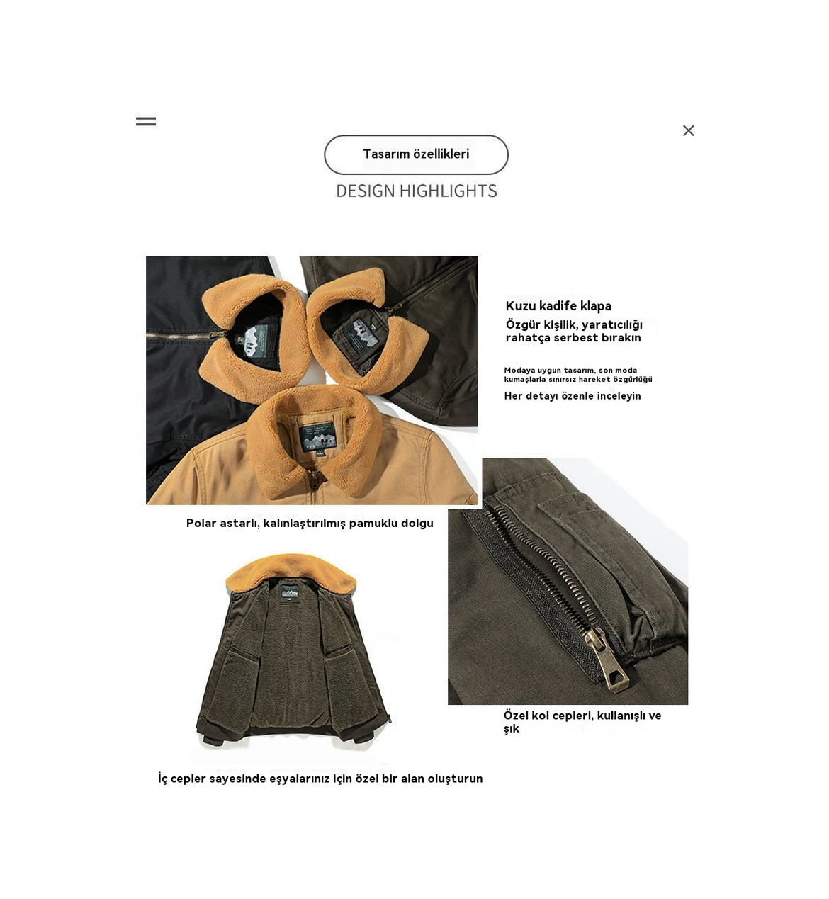 Erkek Kışlık Pamuklu Dolgulu Mont, Kışlık Peluş Ve Kalınlaştırılmış Kuzu Derisi Günlük Büyük Beden Ceket Siyah