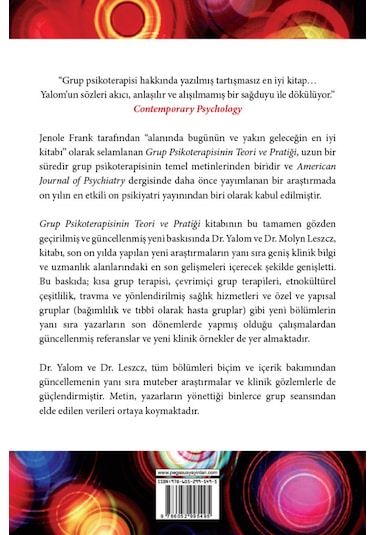 Grup Psikoterapisinin Teori ve - Pratiği