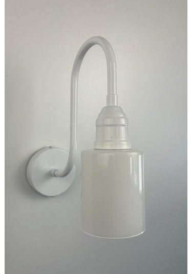 Voltix Beyaz Metal Aplik Mutfak İç Mekan Salon Cafe Ofis Pastane Modern Dekoratif Aplikleri Beyaz