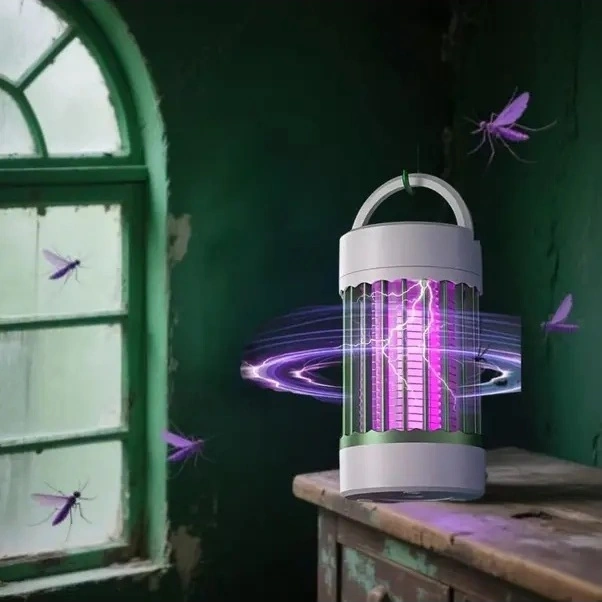 Trendooze Gaojunshop01 Gri Usb Taşınabilir Sivrisinek Öldürücü Lamba Ev İçi Böcek İzleyici Petsafe