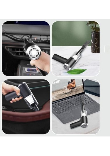 1 Takım Mükemmel Temizleyici Şarj Edilebilir Araba Elektrikli Süpürge Derin Uzun Ömürlü Dayanıklılık Enerji Tasarruflu Araba