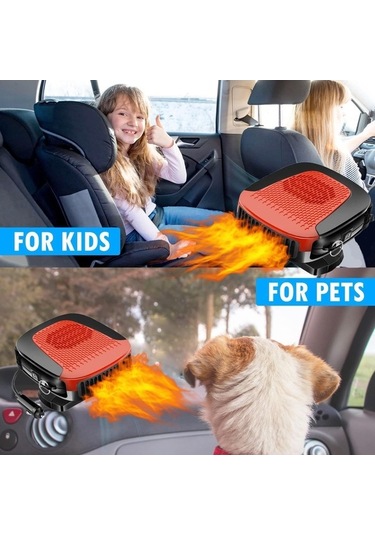 Wondernest 2025 Yükseltmesi Taşınabilir, Hızlı Isıtmalı Ön Lichen Isıtıcı, Cam Buğu Önleyici Araba 12v, Xi Kırmızı