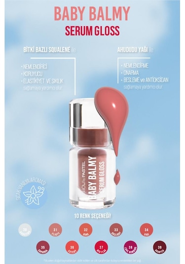 Pastel Show By Baby Balm Serum Gloss 33 Gaslight Dudak Parlatıcısı 33