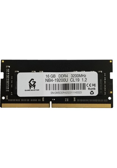 Game Master 16 GB DDR4 3200 Mhz CL19 Ram