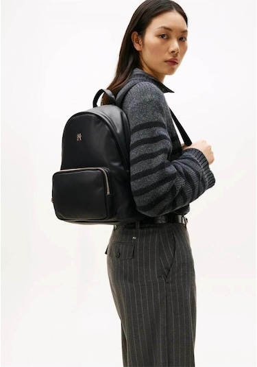 Popette Soft Dome Backpack-11235 Black