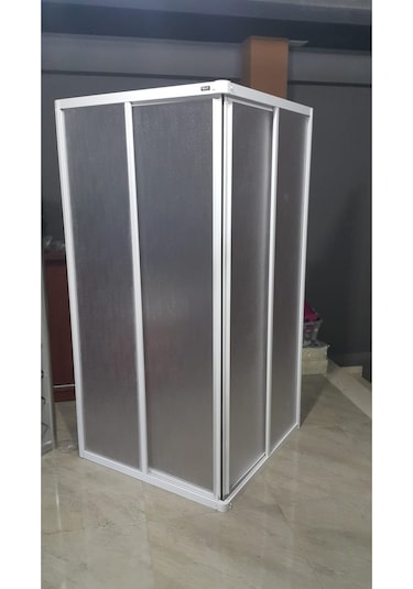 Blackline Beyaz Mika Köşe Duşakabin Özel Üretim 100 x 100 CM