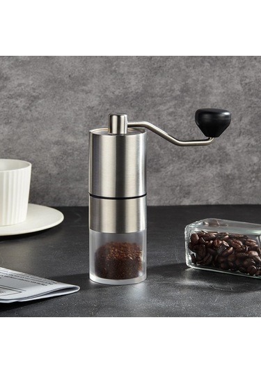 Espresso, French Press İçin Seramik Çapaklı Manuel Kahve Öğütücü, Ev Kullanımı Ve Kamp Seyahati İçin, El Kranklı Kahve Çekirdeği Öğütücüler Siyah