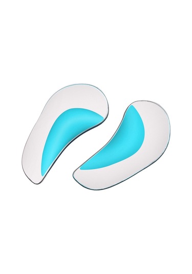 Qingmipy Düz Taban Destekleyici Jel Ayaklık - Plantar Fasiit Ve Ağrı Giderici - Mavi S Beden
