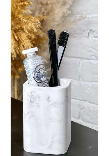 Julie's Brand Diş Fırçaları İçin Bardak Tutucu 143441462 Beyaz