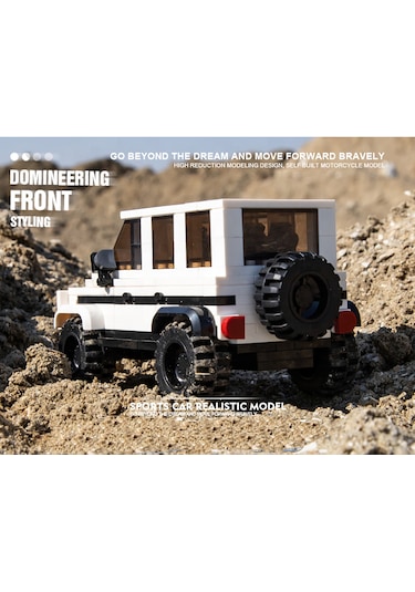 Teknik Mercedes G63 Brabus Arabası Mercedes G Kasa Araba Yapı Blok Oyuncak Araba-265 Parça