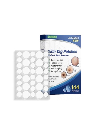 Mufunye Doğal İçerikli T-ag Cilt Yapışkanları - Tüm Cilt Tipleri İçin, 144 Adet, Su Geçirmez Ve Nefes Alabilir