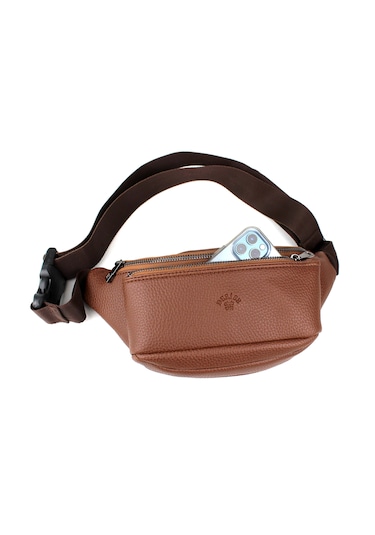 Erkek Taba Renk Çok Cepli Omuz Ve Bel Çantası