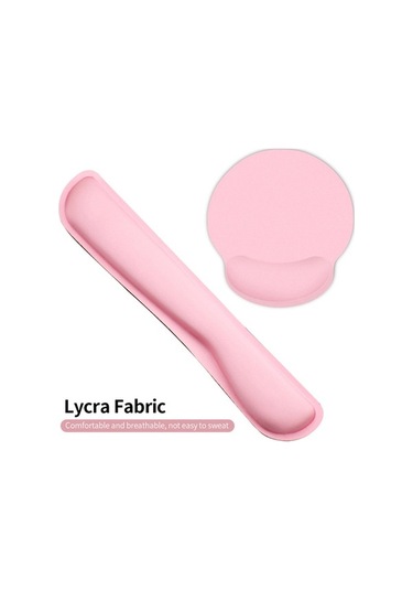 Besthome1 Ergonomik Klavye Mouse Pad Seti - Hafıza Köpüğü Wrist托, Lycra Yüzey Ve Kaymaz Taban, Siyah