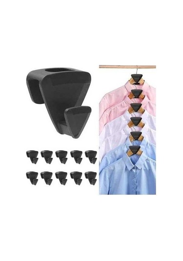 Tongxida Bosphorusboutique Kahverengi Elbise Askı Seti, 10 Adet Kancası Konnektörler Kahverengi