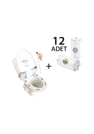 Palex Sensörlü Hijyenik Klozet Kapağı + 12 Adet Yedek Rulo