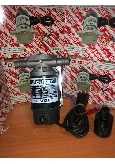 Düzey Mazot Aktarma Transfer Pompasi 12 Volt Ücretsiz
