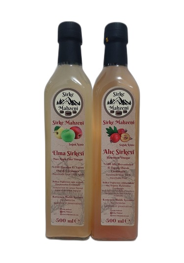 Sirke Mahzeni Elma + Alıç Sirkesi 2 x 500 ML