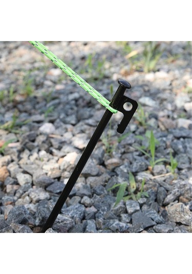 Lemestar 30 Cm Çelik Kamp Çadır Pimi - Dayanıklı Dış Mekan Tenteği - Gümüşe, Plaja Ve Kamp Alanları İçin Sabitleme Aracı Çok Renkli