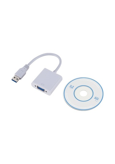 Novahub Usb 3.0-vga Dönüştürücü Beyaz, Bilgisayar & Dizüstü Uyumlu - Windows 7/8/10, 1.5ghz Cpu, 512mb Ram, Hızlı Bağlantı, Siyah/mavi