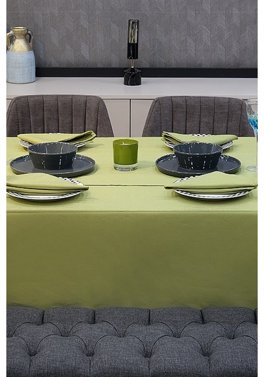 Dream Kumaş Peçete Modelleri Leke Tutmaz Kumaş Peçete Çeyiz Seti 6lı Paket Fıstık Yeşil