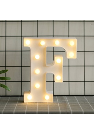 Ins Fotoğraf Aksesuarları Harf Işık Led Tezgah Gece Lambası Harf F Diğer Diğer
