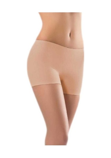 Papatya Kadın Dikişsiz Lazer Kesim Ultra Konfor Kadın Boxer Ten Rengi