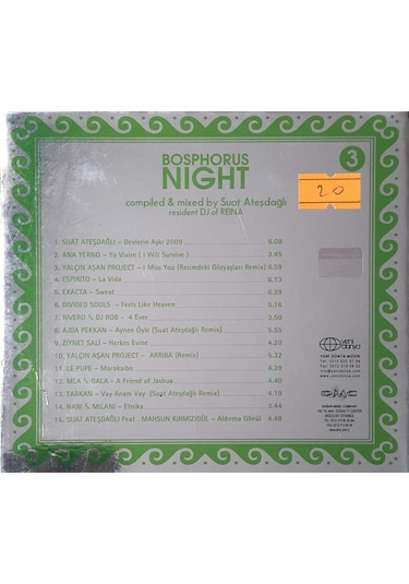 Plak Değildir Cd Dir Cd Bosphorus Night 3 Bay Suat Ateşdağı Cd