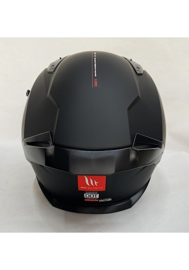 Mt Braker Sv A1 Şefaf Vizörlü İç Güneş Vizörlü Kapalı Motosiklet Kaskı Mat Siyah