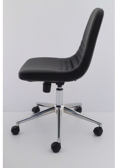 Parker Siyah Deri Ofis Çalışma Sandalyesi