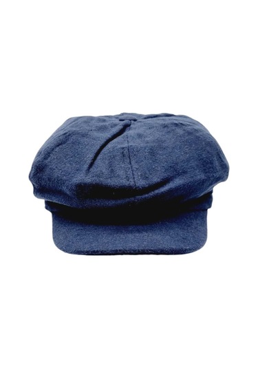 Uniquetrenders Kadın Arkadan Lastikli Kışlık Baretta Şapka Lacivert