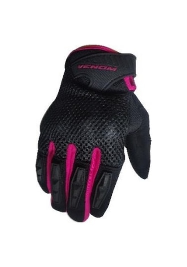 VENOM VN-920 YAZLIK KADIN MOTOSİKLET ELDİVENİ PEMBE