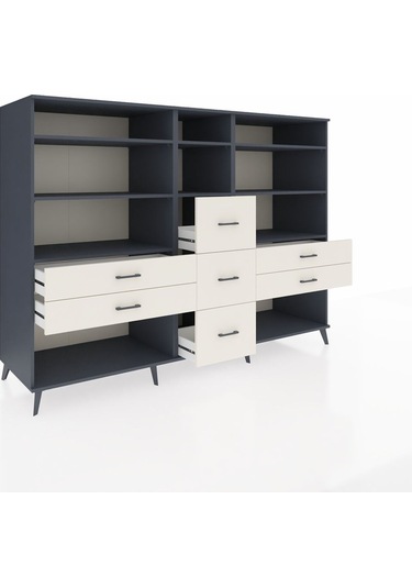 Kronos Dolap 8 Raflı 7 Çekmeceli 220x59x163 Antrasit-antrasit/ay Antrasit-antrasit/aytaşı Kronos Dolap 8 Raflı 7 Çekmeceli 220x59x163 Antrasit-antrasit/ay Antrasit-antrasit/aytaşı