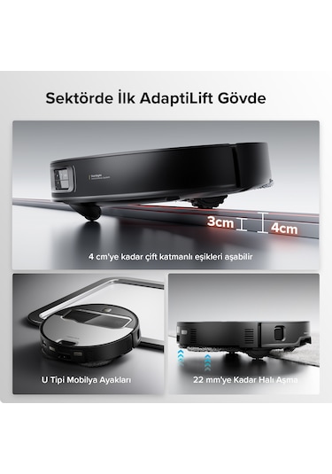 Roborock Saros Z70 Akıllı Robot Süpürge  Beyaz