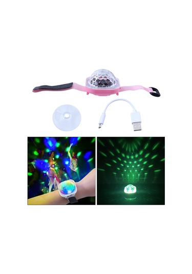 Homyl Yılbaşı Karaoke Pembesi Için Mini Dans Işığı Pembe