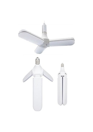 PERVANE ŞEKLİNDE 3 KOLLU KATLANABİLİR 40W LED AMPUL-BEYAZ